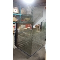 Blue 50 Shelf Metal Mesh Screen Print Drying Rack w Wheels